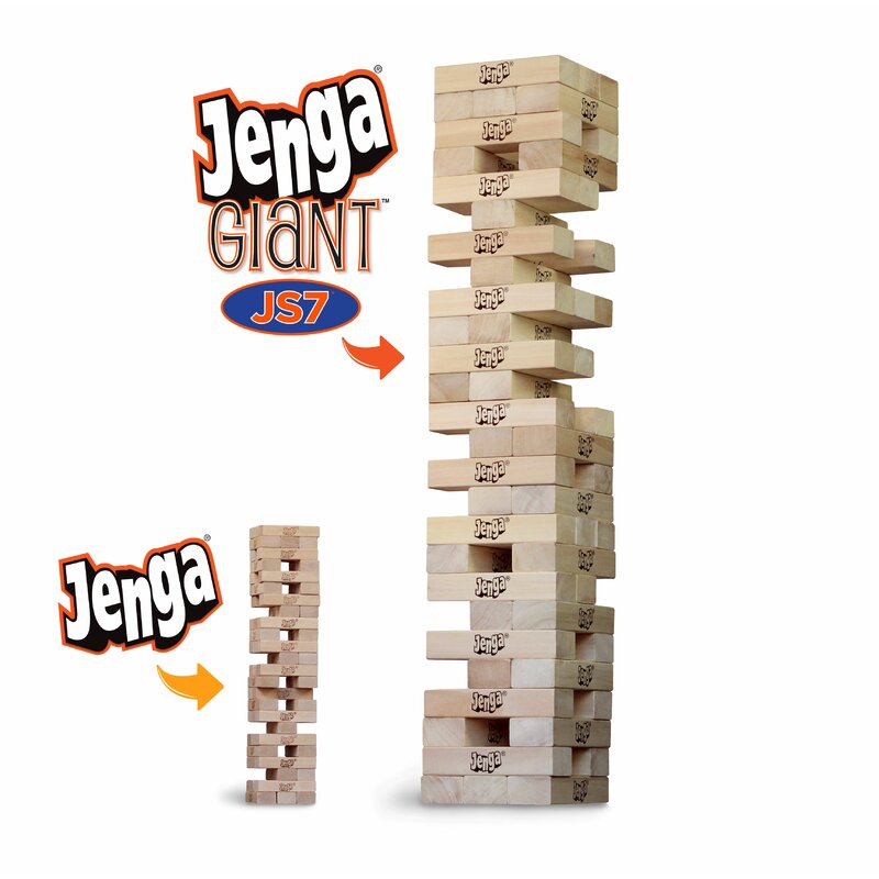 Jenga GIANT Authentic Hardwood Edition Game JS6 outlet